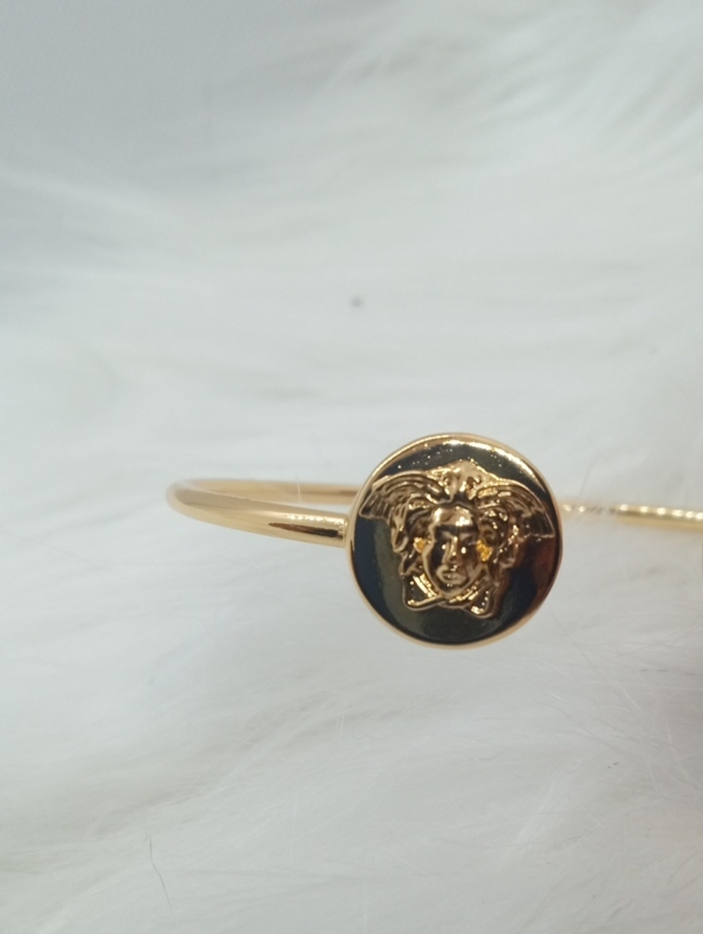 MEDUSA HEAD DOUBLE MEDALLION BRACELET - Picture 4 of 5